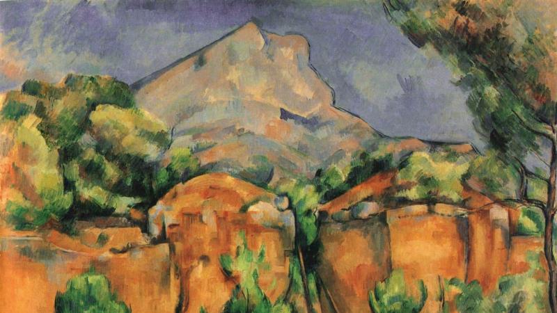 Peinture française célèbre : la montagne Sainte-Victoire vue par Cézanne, une étude de formes et de couleurs